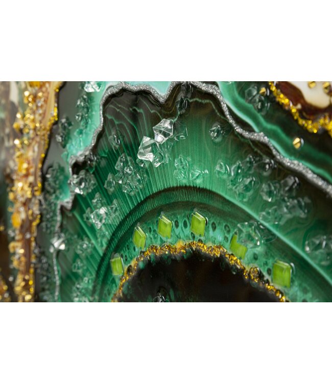 Mauro Ferretti LAQUARED WAND HIJGEN MET FRAME SMERALDY -A- CM 82X4X62