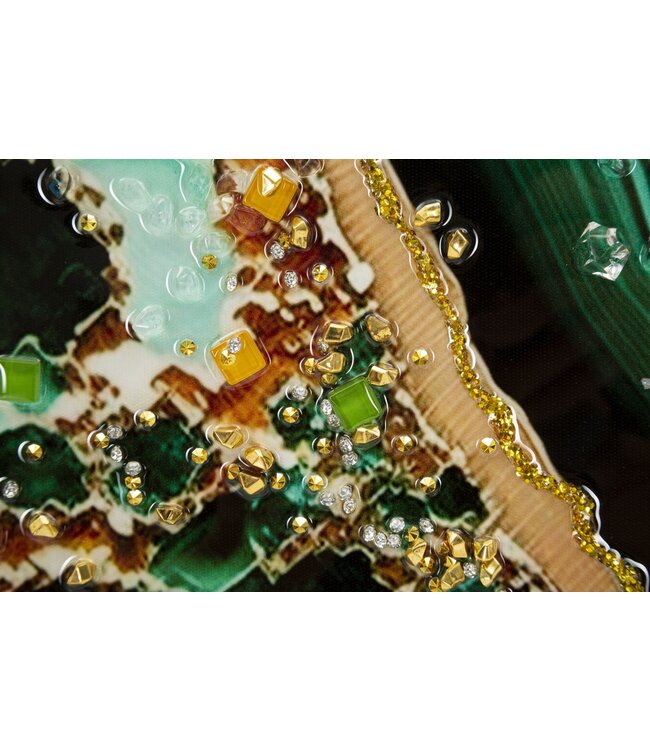 Mauro Ferretti LAQUARED MUUR BROEK MET FRAME SMERALDY -B- CM 82X4X62