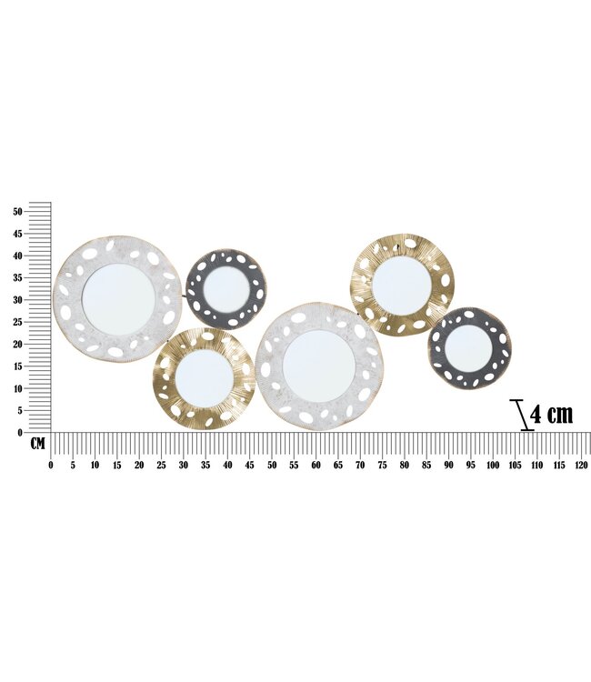 Mauro Ferretti IJZEREN WANDPANEEL GLOTY -B- CM 104X4X45,5