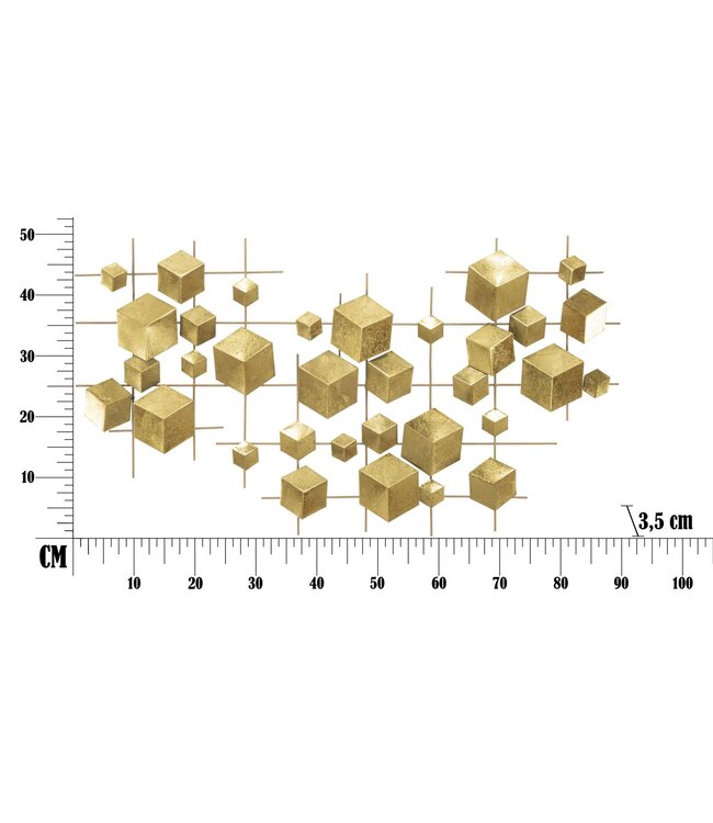 Mauro Ferretti MUUR IJZEREN PANEEL ABSTRACT CM 90,5X3,5X50