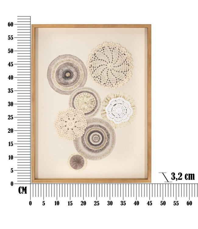 Mauro Ferretti WANDBEDRUKKING CIRCLY MET APPLICATIE CIRCLY CM 45X3,2X60