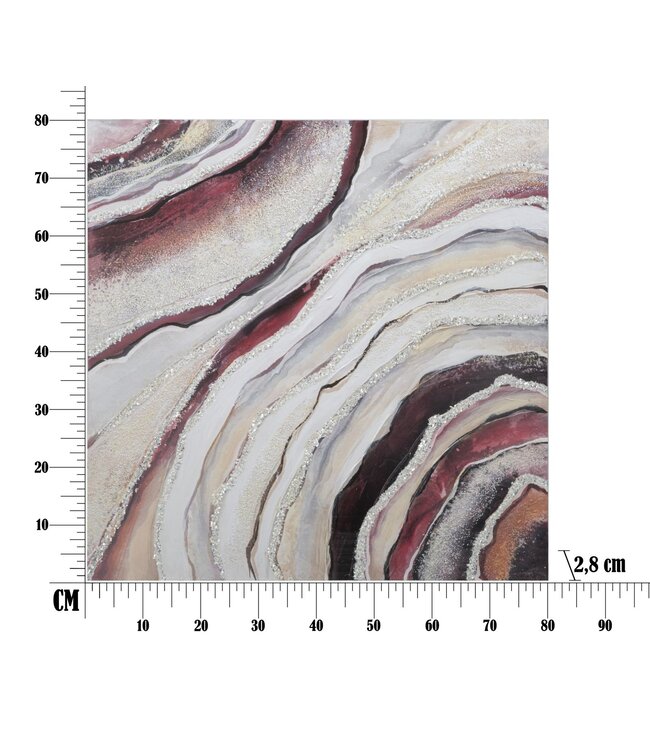 Mauro Ferretti MUURVERF ROOD CM 80X2,8X80