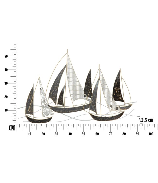 Mauro Ferretti MUUR IJZEREN PANEEL VELIERO CM 91X2,5X55,9