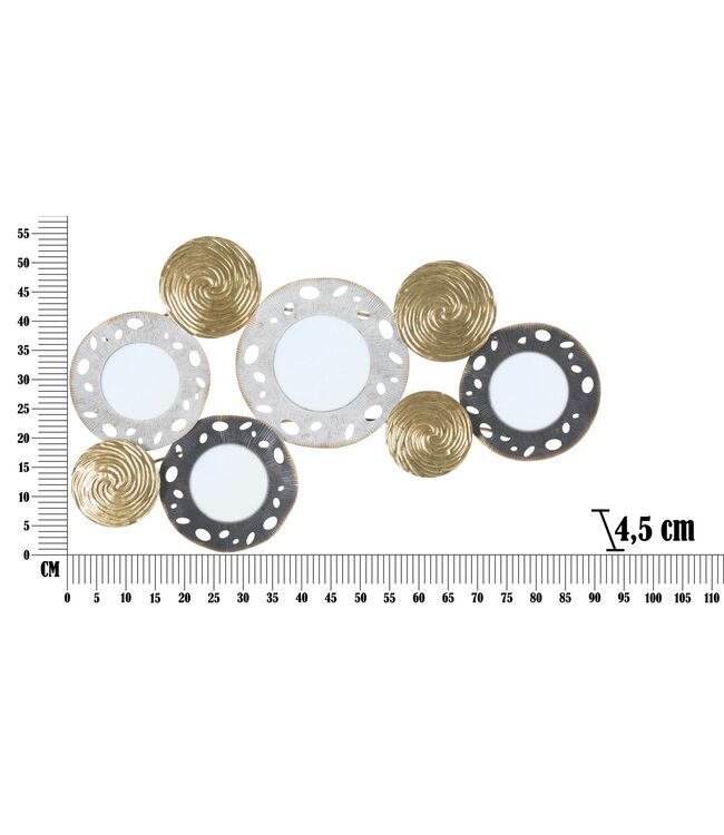 Mauro Ferretti IJZEREN WANDPANEEL GLOTY -C- CM 91X4,5X54,5