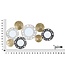Mauro Ferretti IJZEREN WANDPANEEL GLOTY -C- CM 91X4,5X54,5