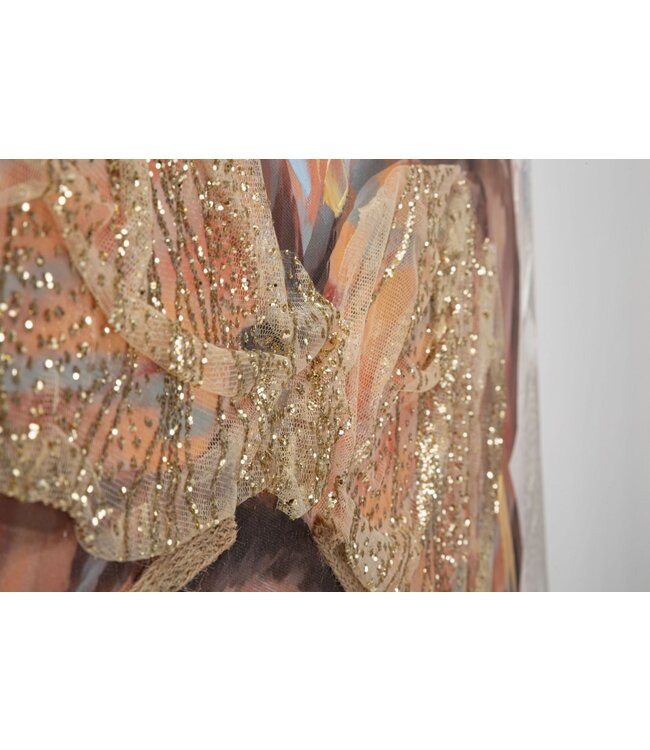 Mauro Ferretti HANDGEMAAKTE MUURSCHILDERINGJENNIFER -B- CM 70X3X100