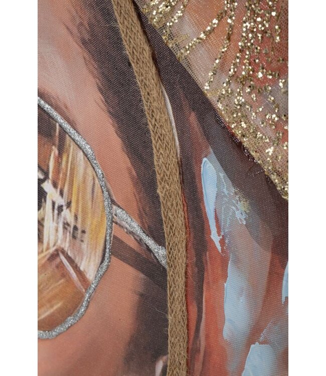 Mauro Ferretti HANDGEMAAKTE MUURSCHILDERINGJENNIFER -B- CM 70X3X100