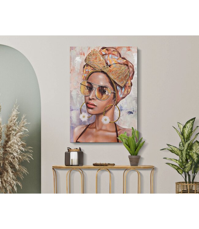 Mauro Ferretti HANDGEMAAKTE MUURSCHILDERINGJENNIFER -B- CM 70X3X100