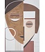 Mauro Ferretti HANDGEMAAKTE MUURSCHILDERING ETNISCH GEZICHT CM 60X2,7X80