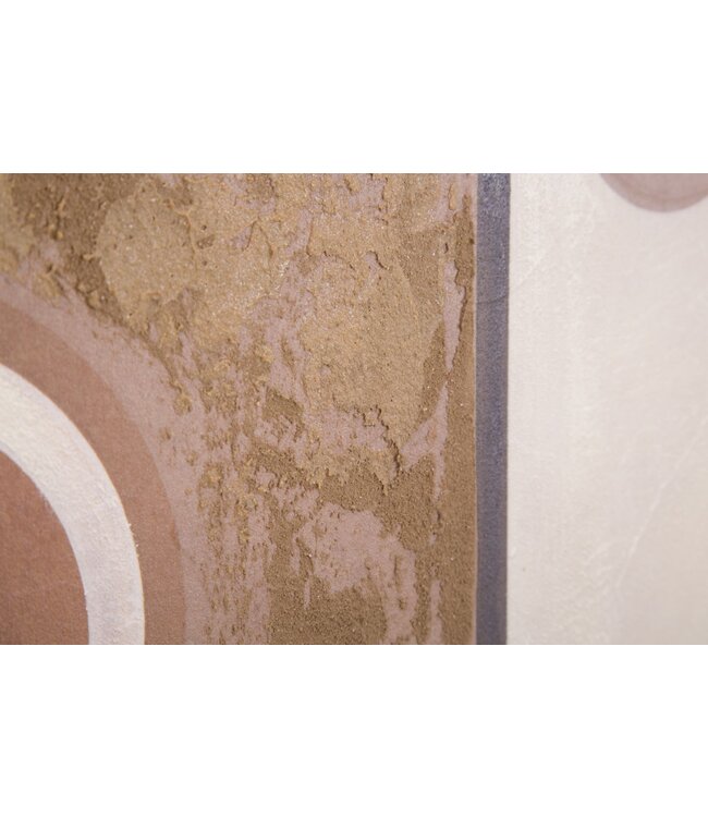 Mauro Ferretti HANDGEMAAKTE MUURSCHILDERING ETNISCH GEZICHT CM 60X2,7X80