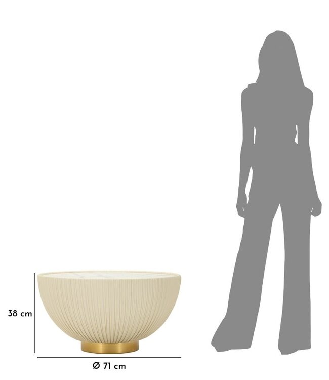 Mauro Ferretti ELGE SALONTAFEL CM Ø 71X38 - 1428630001