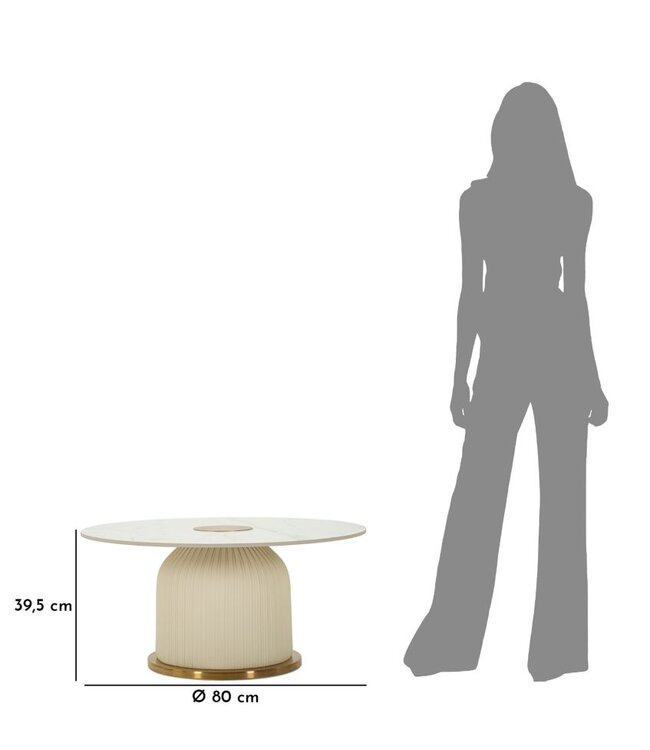 Mauro Ferretti NOVA SALONTAFEL CM Ø 80X39,5