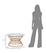 Mauro Ferretti SALONTAFEL PANAMA CIRKEL CM Ø 75X44,5