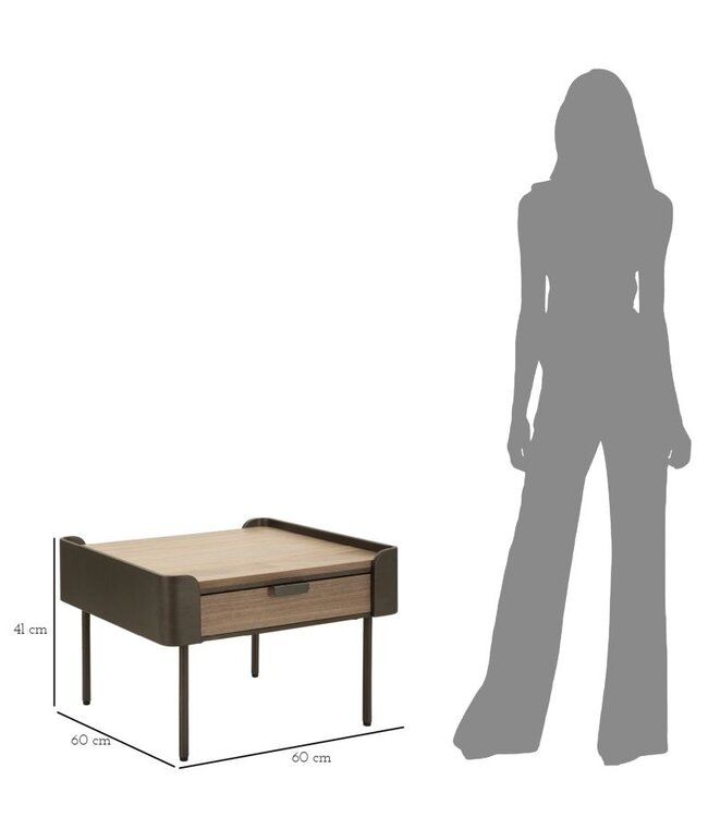 Mauro Ferretti SALONTAFEL TORONTO CM 60X60X41