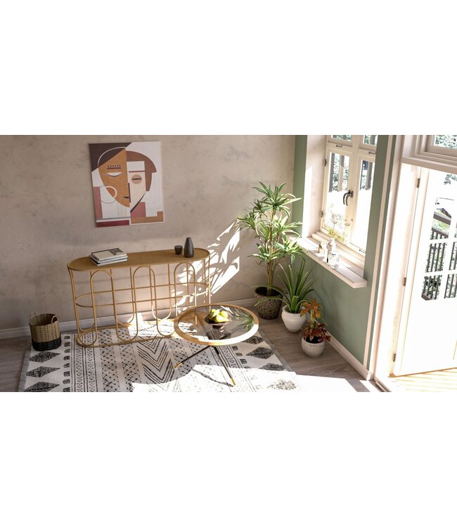 Mauro Ferretti TAVOLO DA CAFFE' SAINT BARTH ROTONDO CM Ø 80X46,5