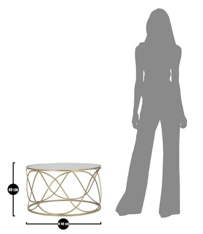 Mauro Ferretti SALONTAFEL LURY CM Ø 70X40