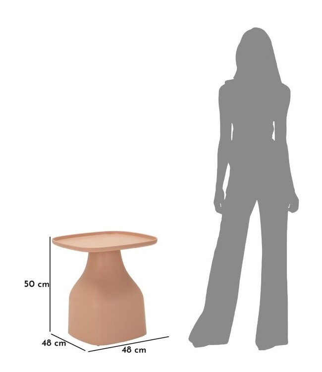 Mauro Ferretti GEA TAFEL ROZE CM 48X48X50