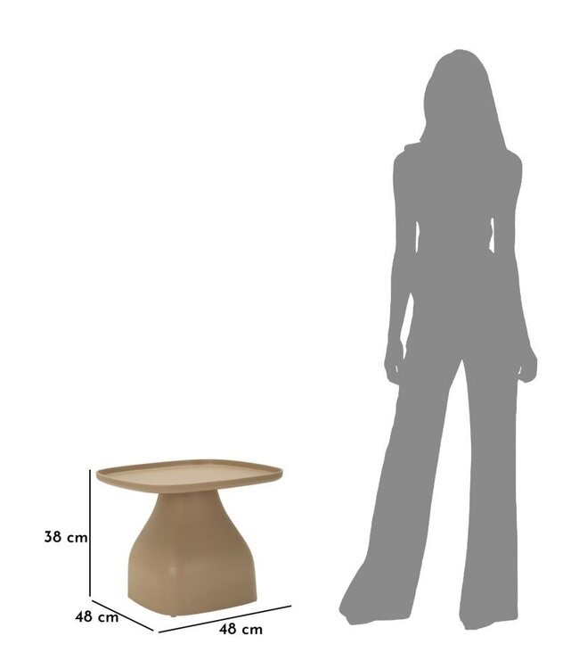 Mauro Ferretti GEA TAFEL GRIJS CM 48X48X38