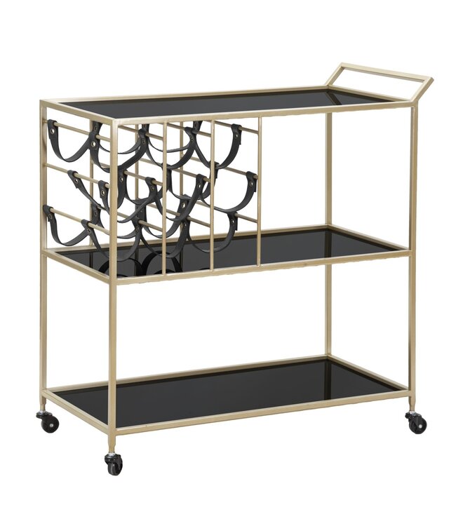 Mauro Ferretti TROLLEY ZWART TOUW CM 79X39,5X82