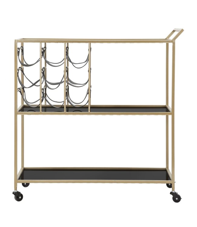 Mauro Ferretti TROLLEY ZWART TOUW CM 79X39,5X82