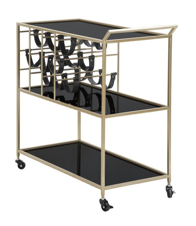 Mauro Ferretti TROLLEY ZWART TOUW CM 79X39,5X82
