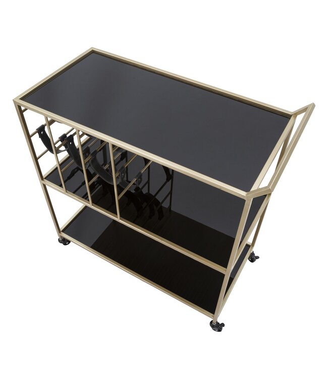 Mauro Ferretti TROLLEY ZWART TOUW CM 79X39,5X82 - 1425320000