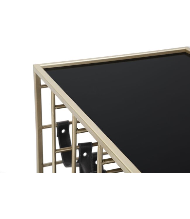 Mauro Ferretti TROLLEY ZWART TOUW CM 79X39,5X82