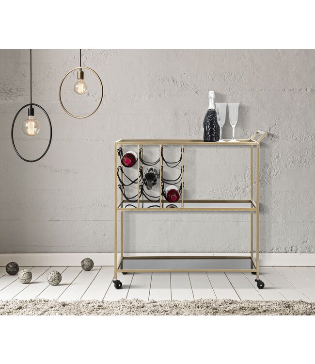 Mauro Ferretti TROLLEY ZWART TOUW CM 79X39,5X82