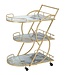 Mauro Ferretti TROLLEY MARMER GLAS MIX CM71X45,5X84,5