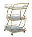 Mauro Ferretti TROLLEY MARMER GLAS MIX CM71X45,5X84,5