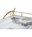 Mauro Ferretti TROLLEY MARMER GLAS MIX CM71X45,5X84,5