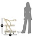 Mauro Ferretti TROLLEY MARMER GLAS MIX CM71X45,5X84,5