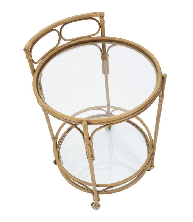 Mauro Ferretti TROLLEY PANAMA ROND CM Ø 51X74 - 142675000R