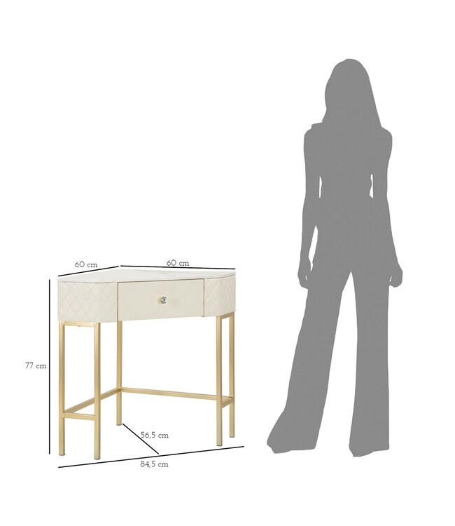 Mauro Ferretti CONSOLE HOEK SHARON CM 84,5X60X77