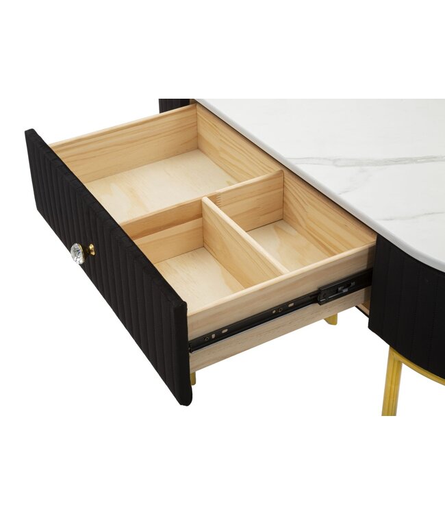 Mauro Ferretti CONSOLE MONTPELLIER ZWART CM 100x43x74