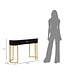 Mauro Ferretti CONSOLE MONTPELLIER ZWART CM 100x43x74