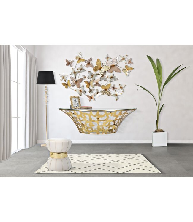 Mauro Ferretti WANDCONSOLE VLINDERS CM 120X40,5X37,2