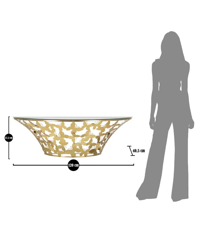 Mauro Ferretti WANDCONSOLE VLINDERS CM 120X40,5X37,2