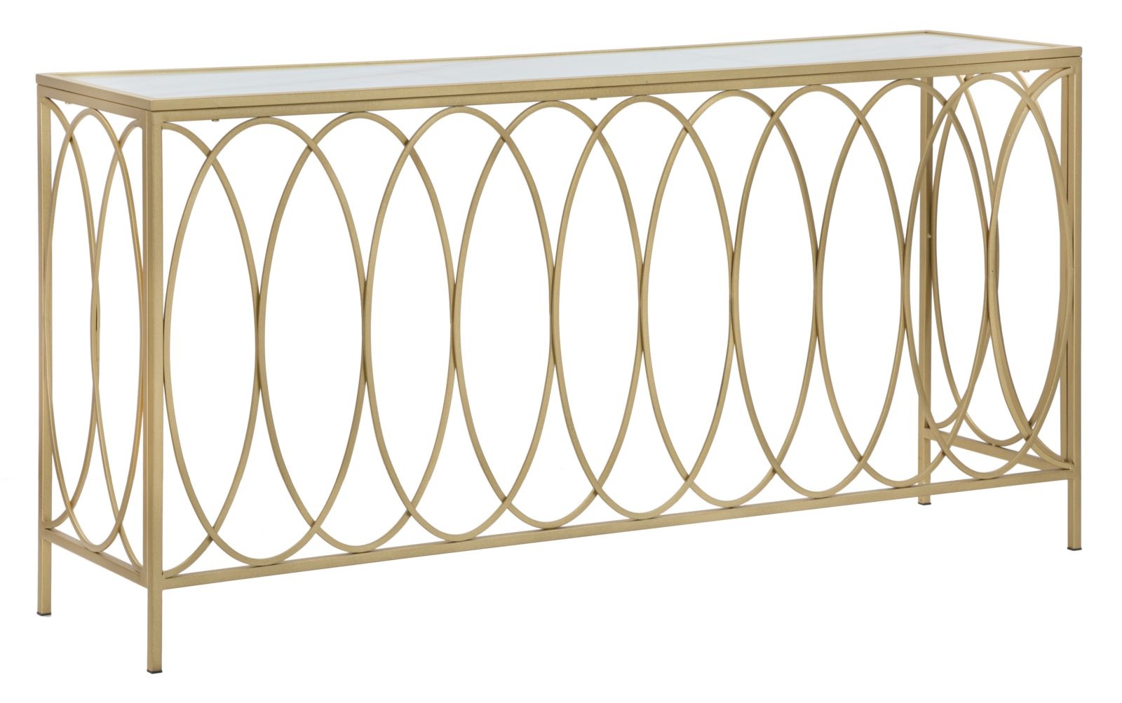 CONSOLE BOOG SIMILMARBLE CM 160X40X79 afbeelding