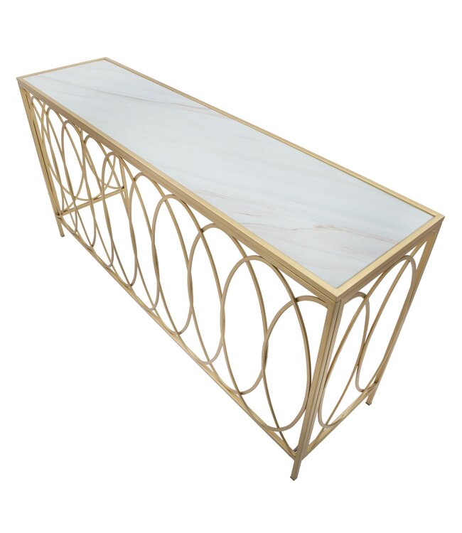 Mauro Ferretti CONSOLE BOOG SIMILMARBLE CM 160X40X79