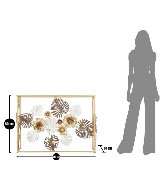 Mauro Ferretti CONSOLE GLAM FLORIS CM 113X40X80