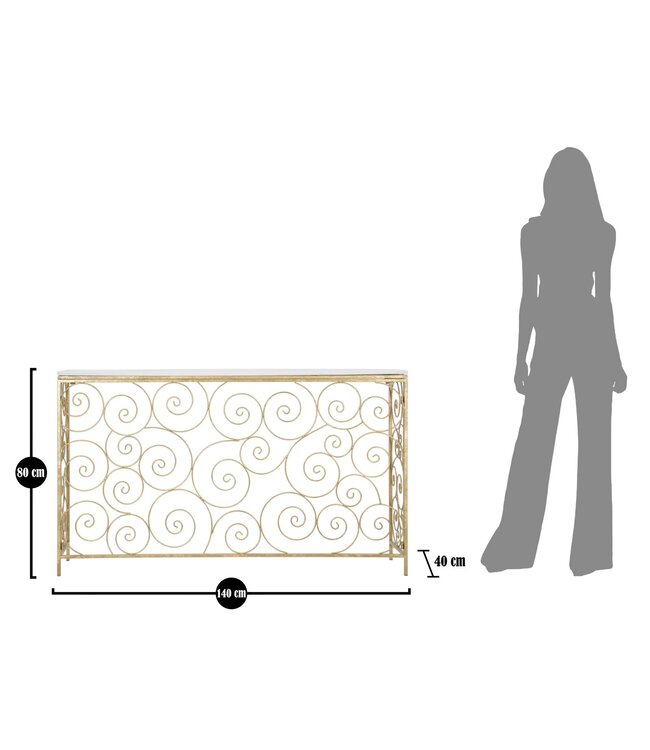 Mauro Ferretti CONSOLE SPIRAAL CM 140X36X82