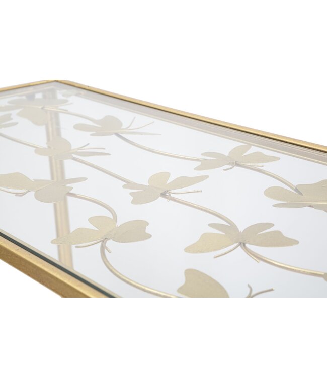 Mauro Ferretti CONSOLE VLINDERS GLAS CM 100X35X80