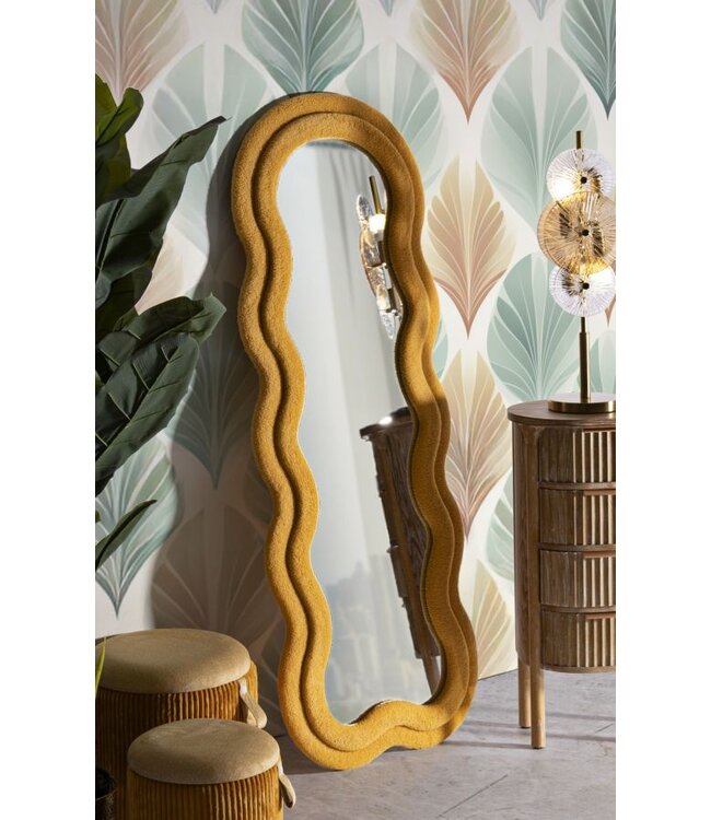 Mauro Ferretti WANDSPIEGEL TEDDY MOSTERD CM 60X4X160