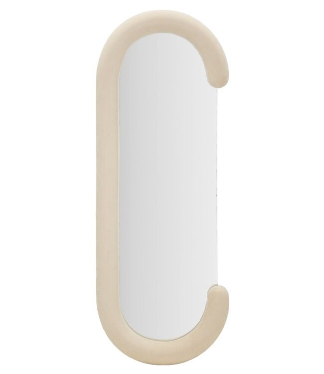 Mauro Ferretti WANDSPIEGEL CHANTAL CRÈME FLUWEEL CM 60X7X160