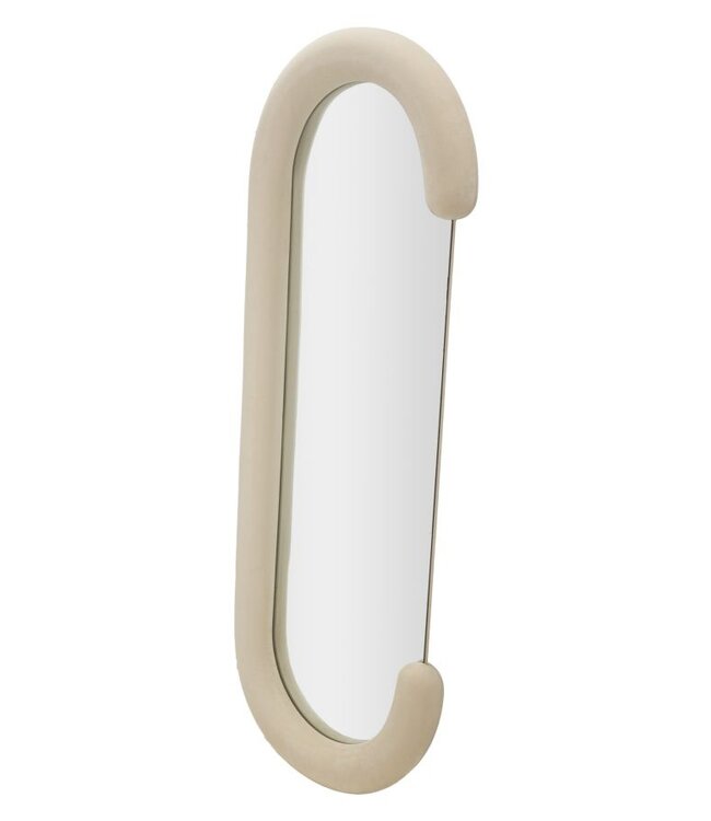 Mauro Ferretti WANDSPIEGEL CHANTAL CRÈME FLUWEEL CM 60X7X160