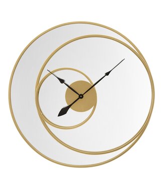 Mauro Ferretti WANDSPIEGEL MET KLOK CM Ø 90X5,5