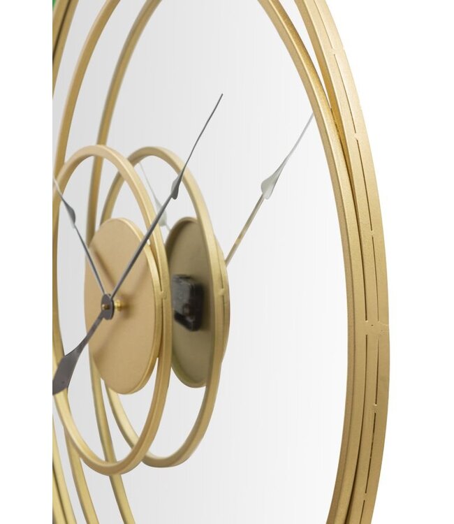 Mauro Ferretti WANDSPIEGEL MET KLOK CM Ø 90X5,5
