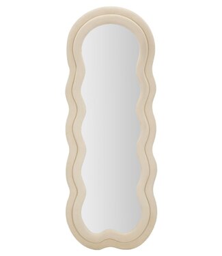 Mauro Ferretti WANDSPIEGEL MIKI CRÈME FLUWEEL CM 60X4X160