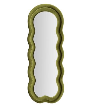 Mauro Ferretti WANDSPIEGEL MIKI GROEN FLUWEEL CM 60X4X160